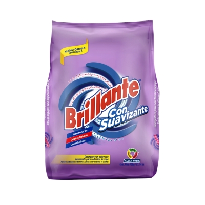Detergente en Polvo con Suavizante Brillante 900 Gr.