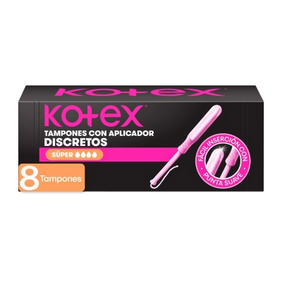 Tampones Medio Kotex Sport 8 Und/Paq