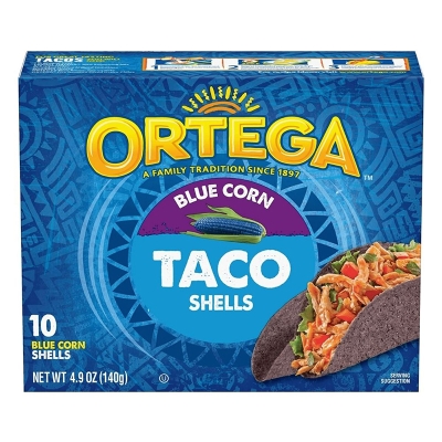 Tortilla Taco Dura Maiz De Grano Azul Ortega 4.9 Oz
