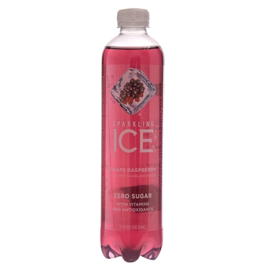 Agua Sabor Grape Raspberry Ice Sparkling 17 Onz