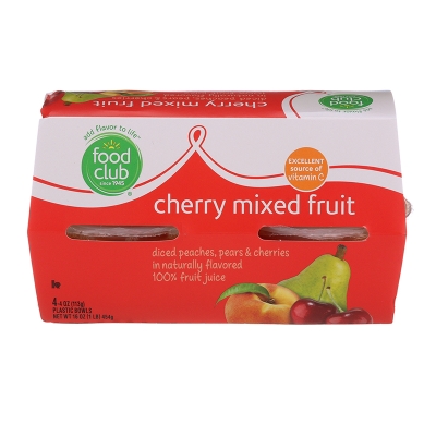 Frutas Mixtas Con Cherry Food Club 4 Und/Paq