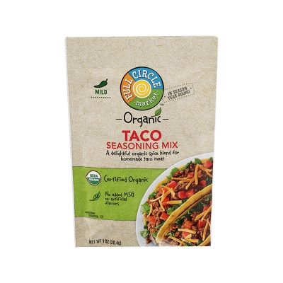 Sazonador En Polvo Para Tacos Organico Full Circle 1 Onz