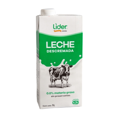 Leche Descremada Lider 1 Lt