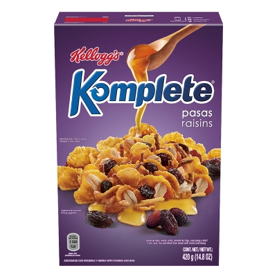 Cereal Musli Con Pasas Kellogg'S Komplete 420 Gr
