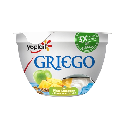 Yogurt Griego Sabor Piña Y Manzana Yoplait 150 Gr