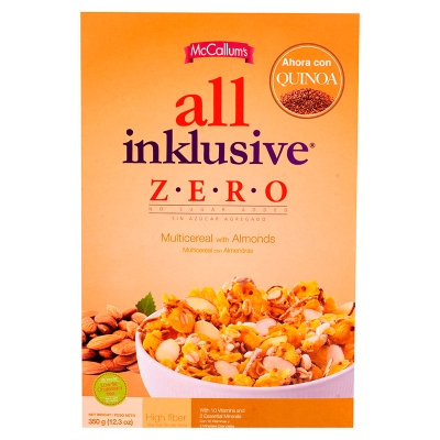 Cereal Con Almendras Sin Azucar All Inklusive 12 Onz