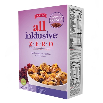 Cereal Con Pasas Sin Azucar All Inklusive 12.3 Onz