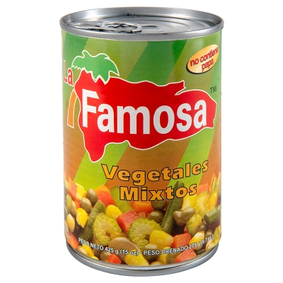 Vegetales Mixtos Sin Papa La Famosa 15 Onz