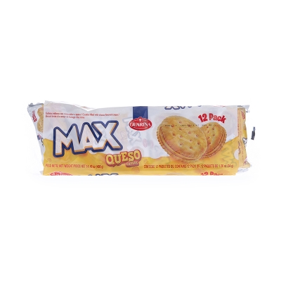 Galletas Saladas Guarina Club Max Queso 12 Und/Paq