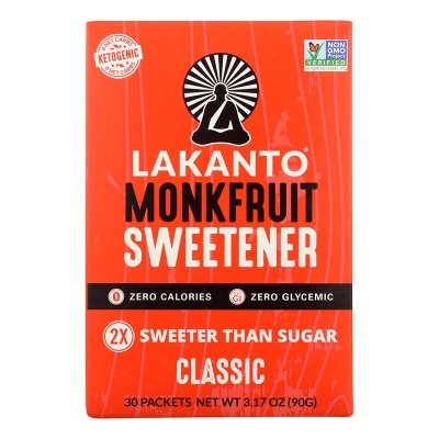 Edulcorante Monkfuit Clásico Sin Azúcar Lakanto 90 Gr 30Ct