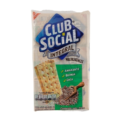 Galleta Integral Multicereal Club Social 216 Gr