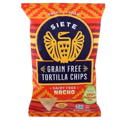 Chips De Tortilla Sin Gluten Siete Nacho 4 Oz