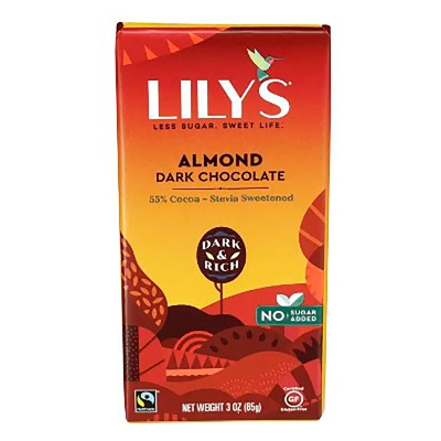Chocolate Negro Con Almendras Lily'S Sweets 3 Onz