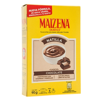 Fécula De Maíz Sabor A Chocolate Maizena Duryea 90 Gr