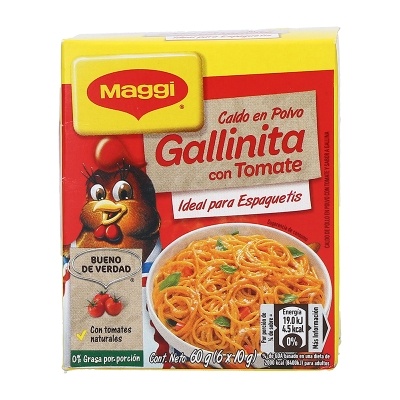 Caldo En Polvo Gallinita Con Tomate Maggi 6 Ud