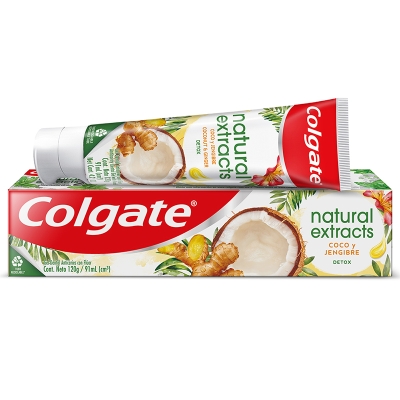Crema Dental Extractos Naturales Coco Y Jengibre Colgate 120 Gr