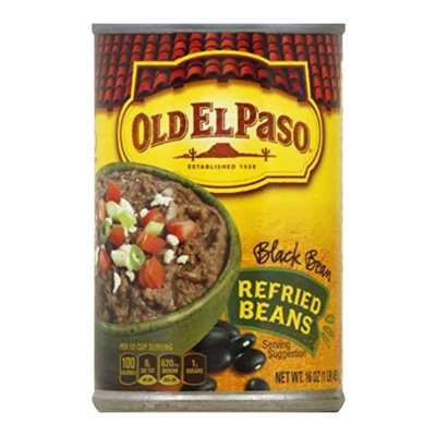 Habichuela Negra Refrita Old El Paso 16 Onz