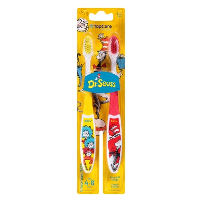 Cepillo Dental Para Niños Dr Seuss Top Care 2 Und/Paq