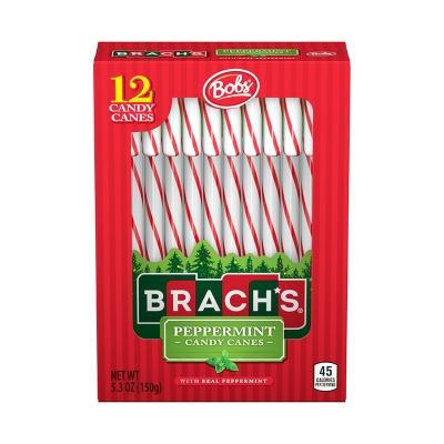 Bastoncitos de Caramelo Sabor Menta Brach's 12 Und/Paq