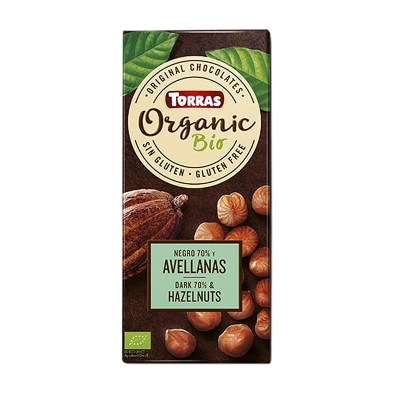 Chocolate 70% Cacao Con Avellanas Torras