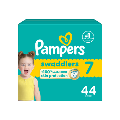 Pañales Etapa 7 Pampers Swaddlers 44 Und/Paq