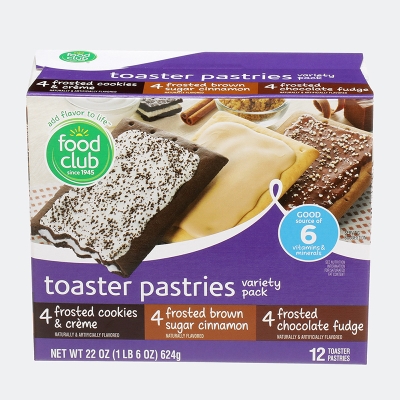 Barra Toaster Pastry Variety Pack Food Club 6 Und/Paq