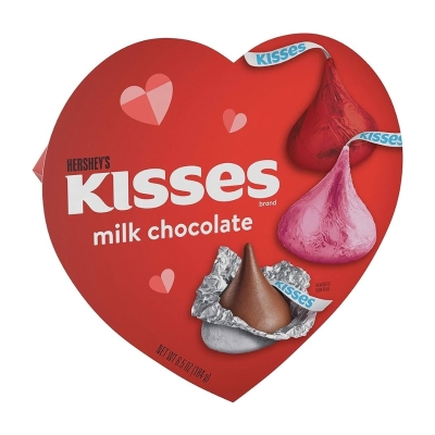 Hershey's Caja de Corazón Con Chocolates Kisses 6.5 Onz