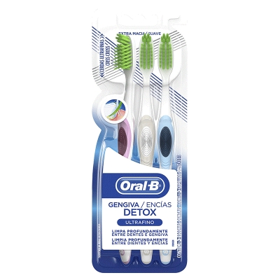 Cepillo Dental Encias Detox Oral-B 3 Und/Paq