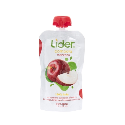 Compota De Manzana Lider 113 Gr.
