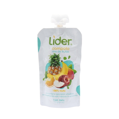 Compota De Frutas Mixtas Lider 113 Gr.