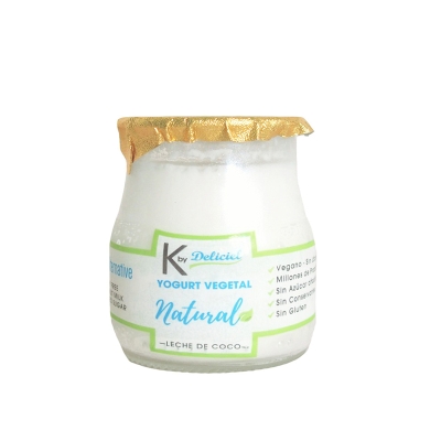 Yogurt Vegetal Natural Sin Azucar K Deliciel 4 Onz