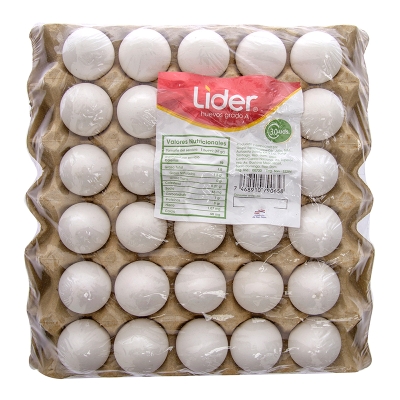 Huevos Blancos Grandes Líder 30 Und/Paq