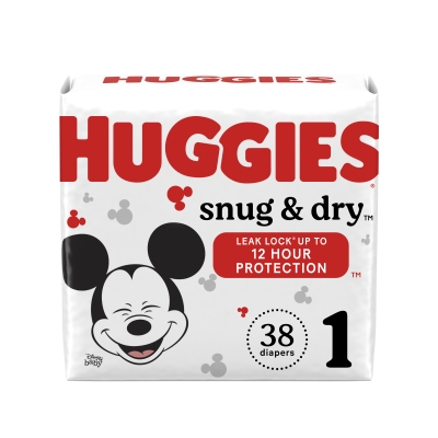 Pañales Snug & Dry Jumbo #1 Huggies 38 Und/Paq