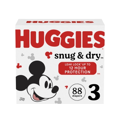 Pañales Snug & Dry #3 Huggies 88 Und/Paq