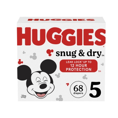Pañales Snug & Dry #5 Huggies 68 Und/Paq