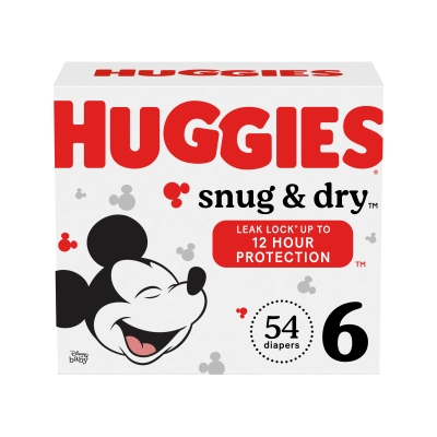 Pañales Snug & Dry #6 Huggies 54 Und/Paq