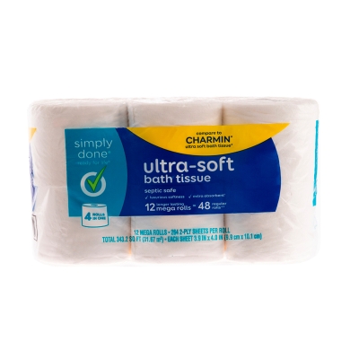 Papel Higiénico Ultra Soft Simply Done 12 Und/Paq