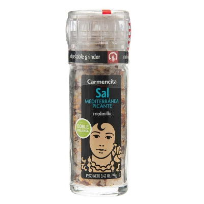 Sal Mediterranea Picante Con Molinillo Carmencita 97 Gr