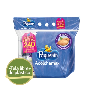 Toallitas Húmedas Acolchamax Pequeñin 240 Und/Paq