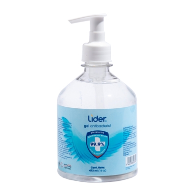 Gel Antibacterial Para Manos Lider 16 Onz