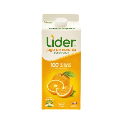 Jugo De Naranja Sin Azucar Lider 59 Onz
