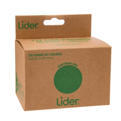 Bolsa Multiusos Lider 4 Galones, 100 Und/Paq