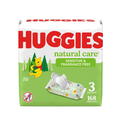 Toallitas Húmedas Natural Care Refill Huggies 168 Und/Paq