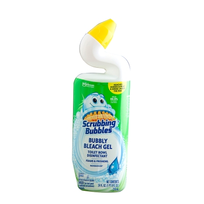Gel Limpiador De Inodoros Con Lejía Scrubbing Bubbles 24 Onz