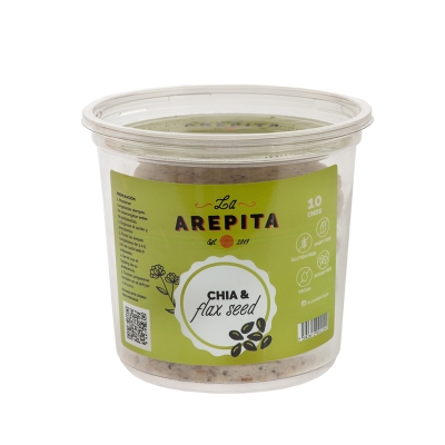 Arepa de Chia  y Flaxseed La Arepita 10 Und/Paq