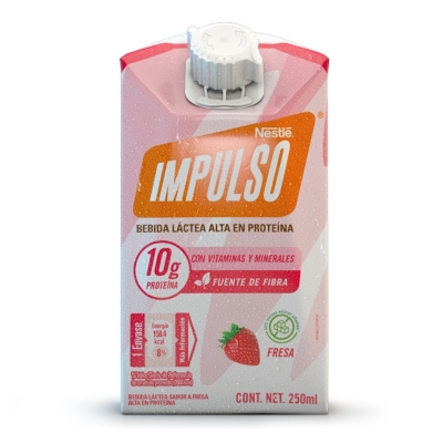 Bebida Proteína De Fresa Impulso 250 Ml