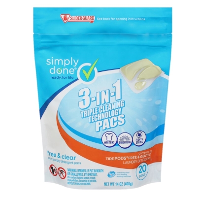 Detergente Tide Pods Free & Clear Simply Done 20 Und/Paq