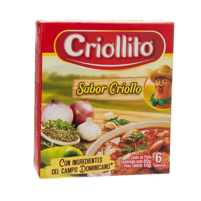Caldo De Pollo Criollito 6 Und