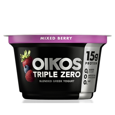 Yogurt Griego Sabor Mixed Berry Oikos Triple Zero 5.3 Onz