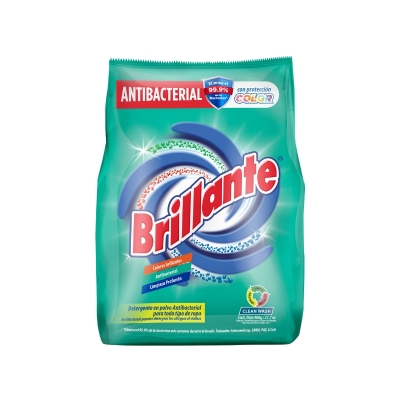 Detergente en Polvo Antibacterial Brillante 900 Gr.